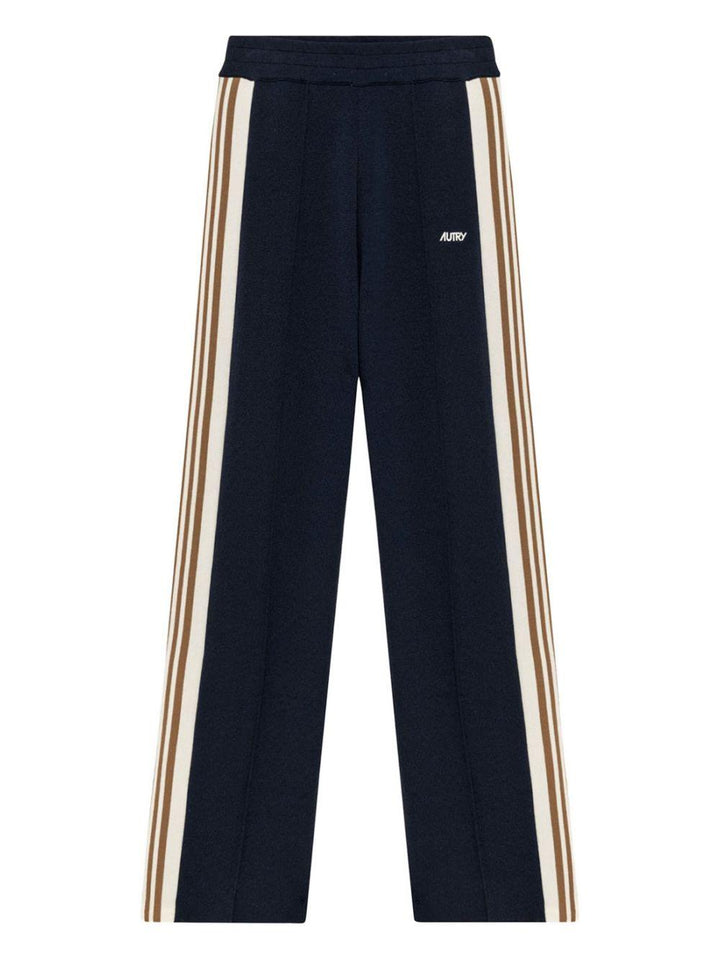 Pantaloni sportivi blu con bande 