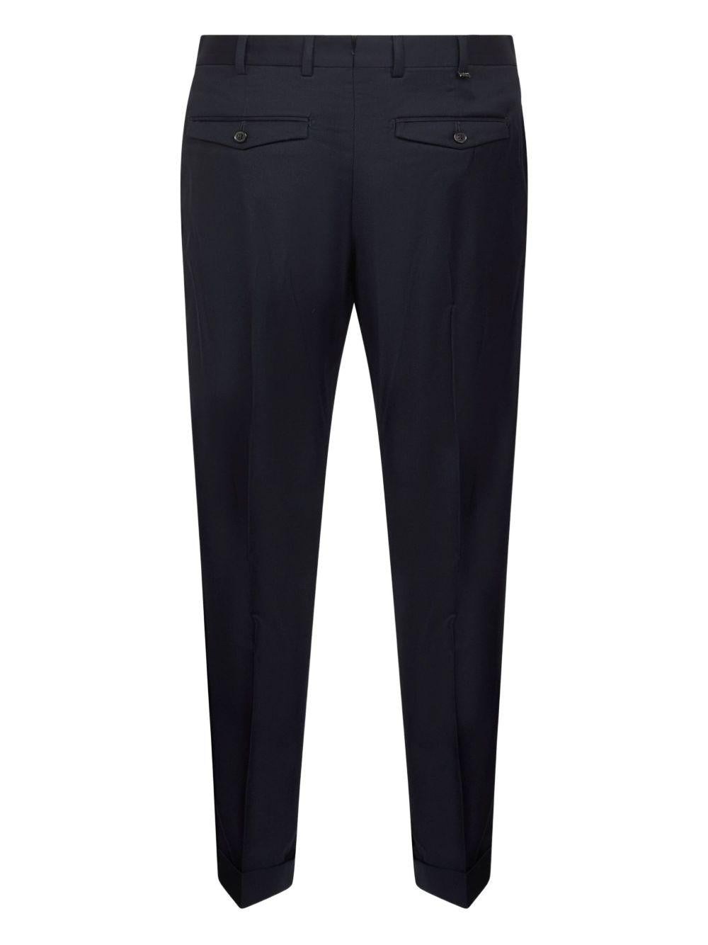 Pantaloni Rebel navy in twill 