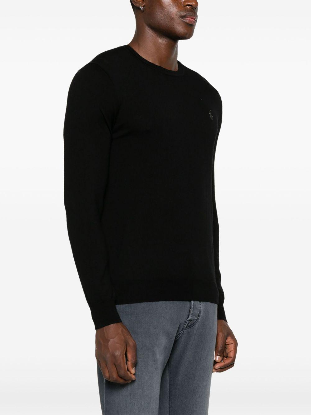Maglione nero girocollo 