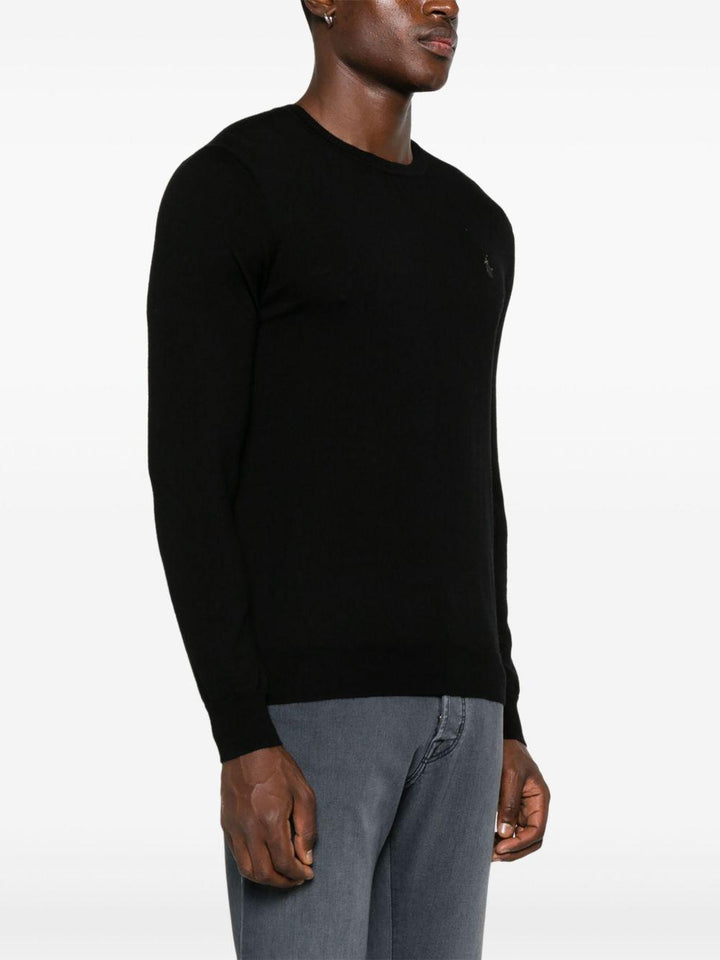 Maglione nero girocollo 