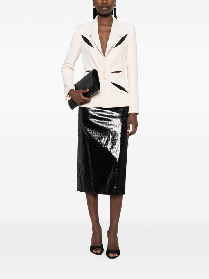Blazer con bottoni cut-out 