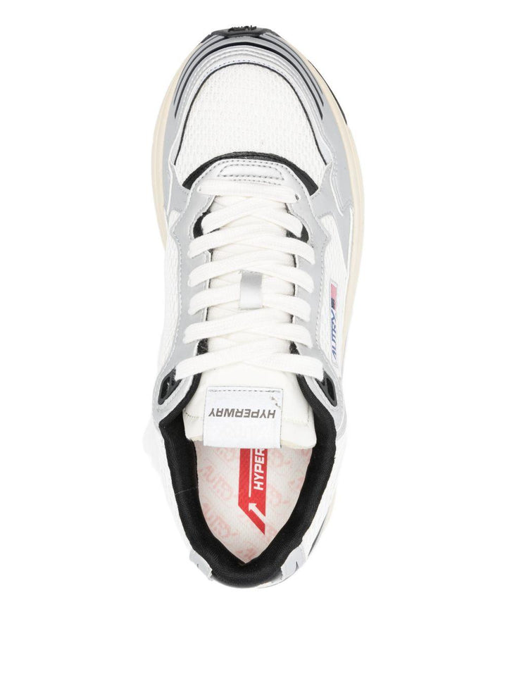 Sneakers Hiperway con logo silver/white/black 