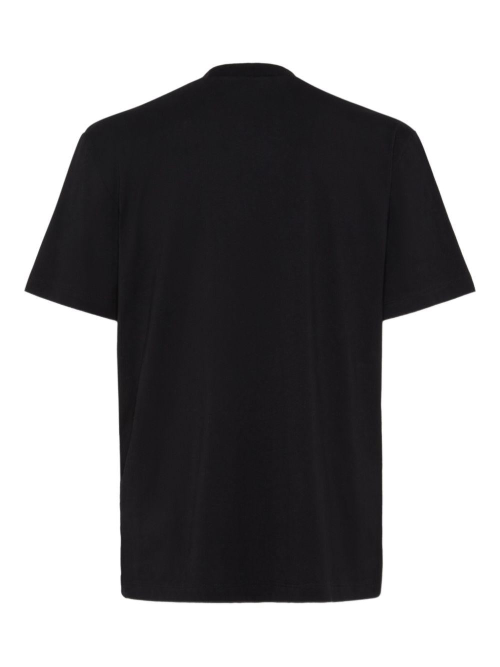 T-shirt nera con logo 