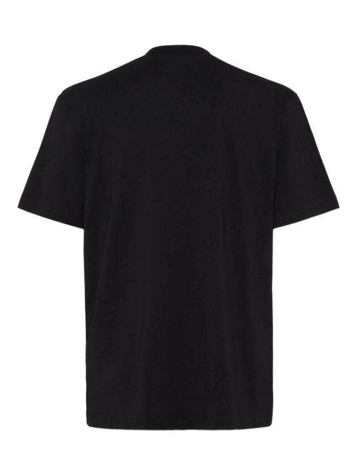 T-shirt nera con logo 