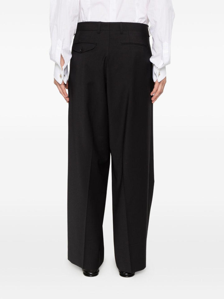 Pantaloni ampi con pinces neri 