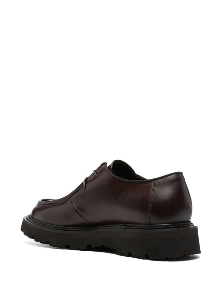 Derby in pelle marrone cedro 