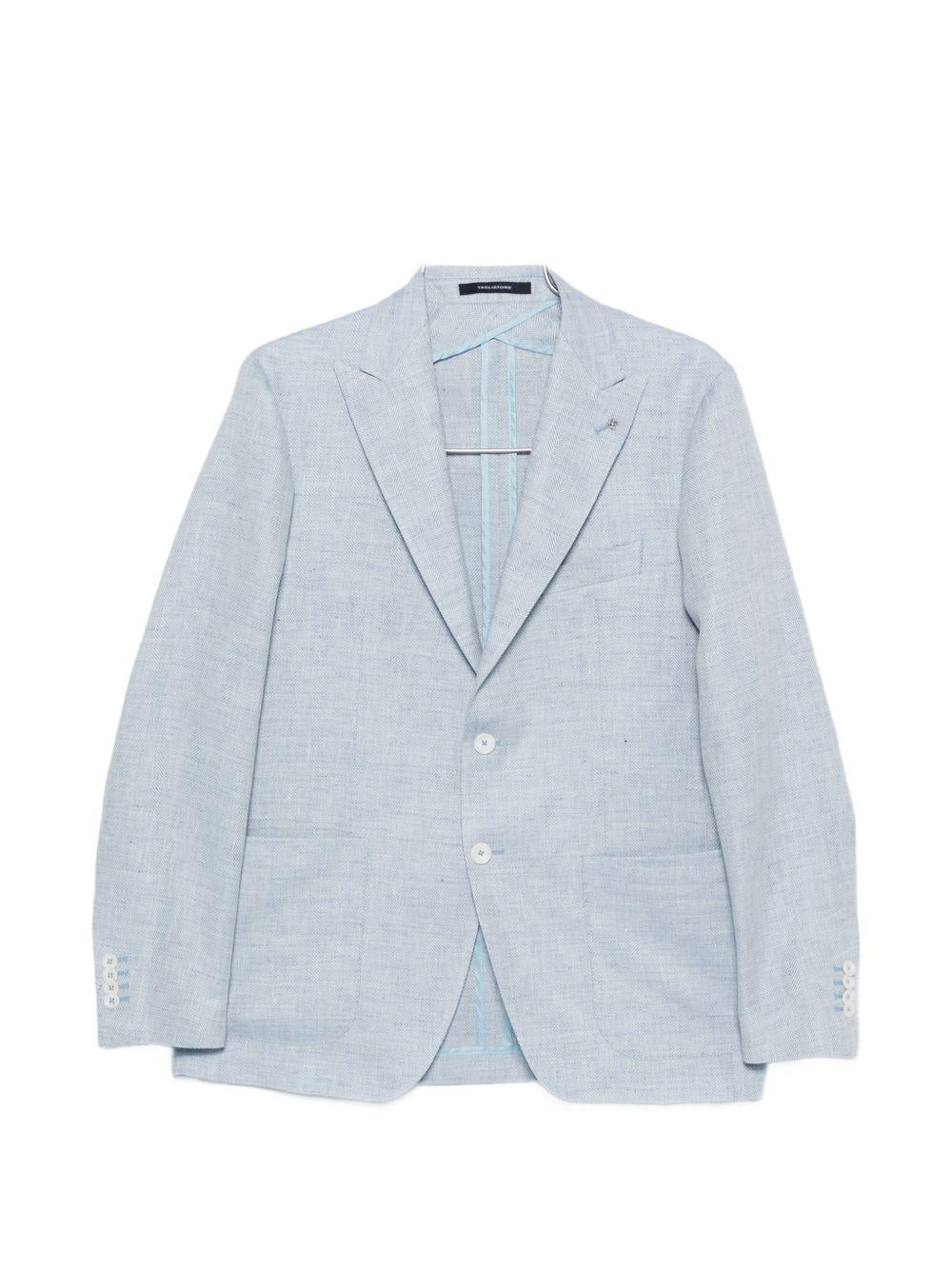 Blazer monopetto azzurro 