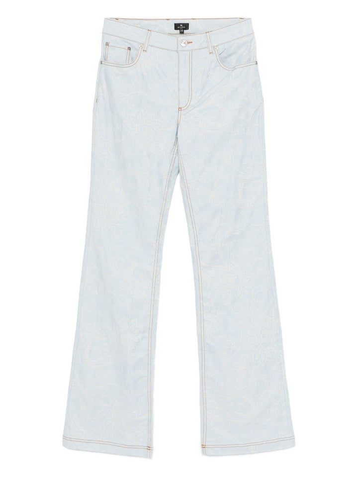 Denim con stampa peaisley 