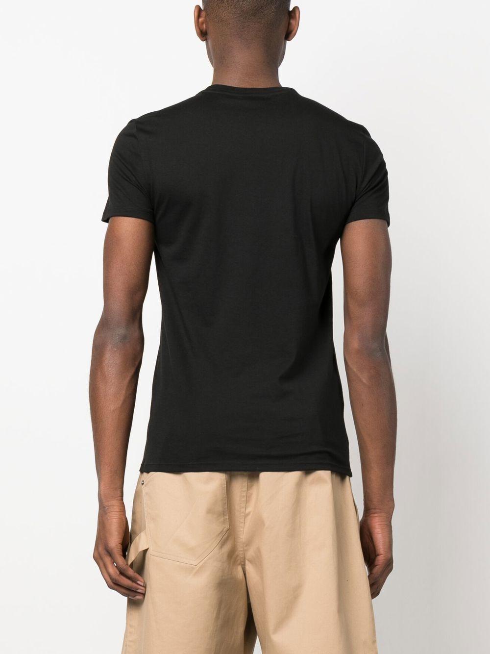 T-shirt nera con logo 