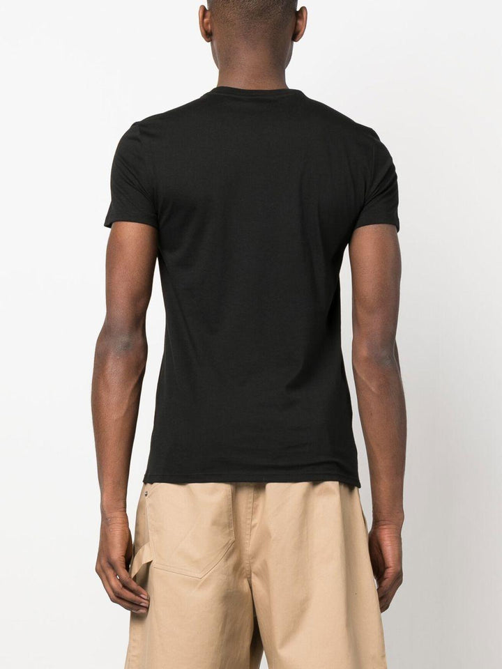 T-shirt nera con logo 