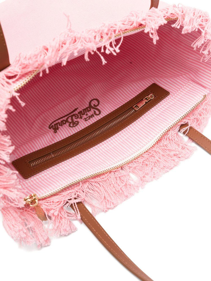 Borsa tote media con frange City 