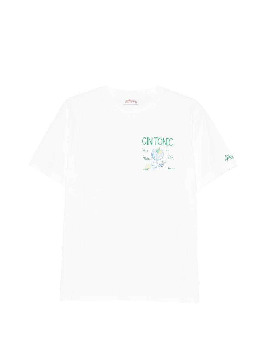 T-shirt bianca con stampa grafica 