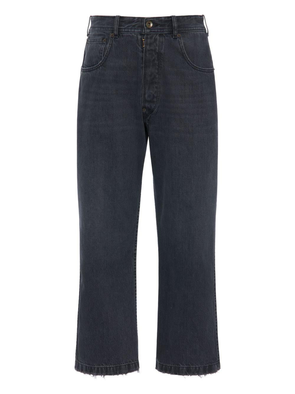 Jeans crop grigio scuro 