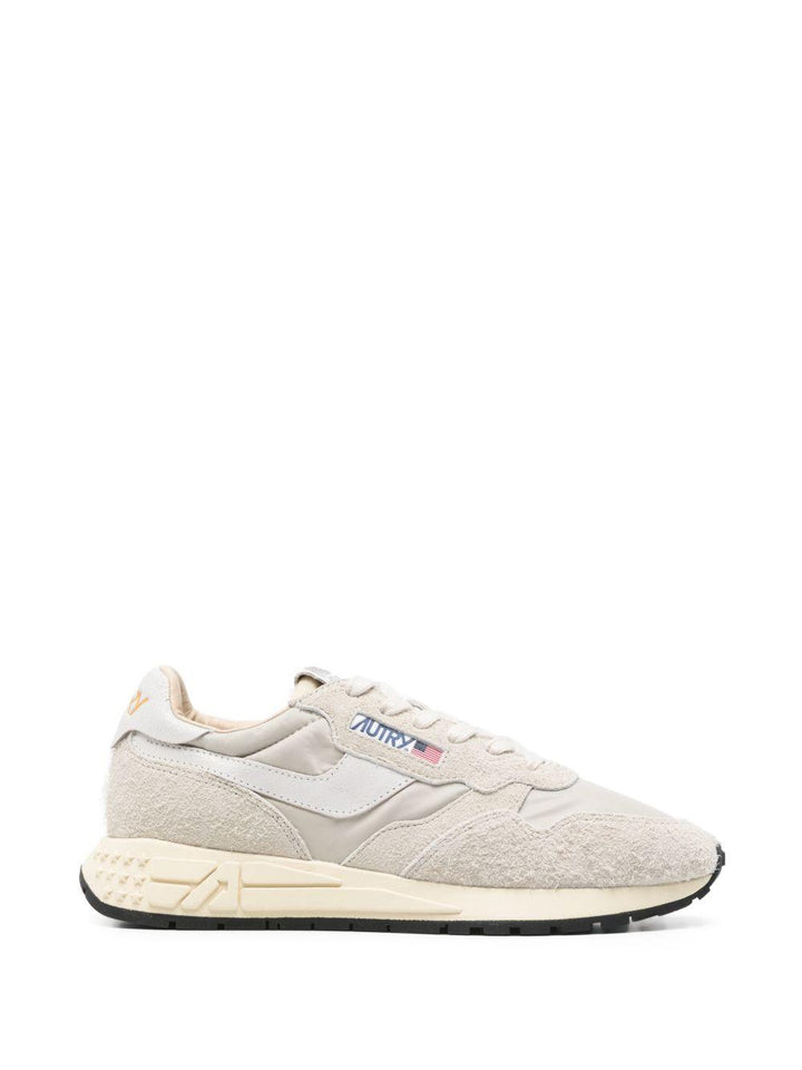 Sneakers Reelwind in pelle scamosciata grigio chiaro 