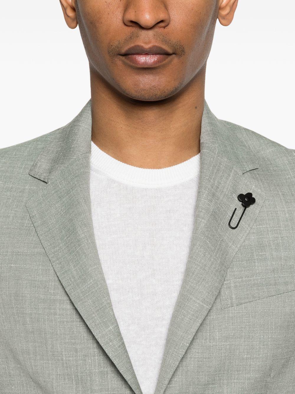 Blazer verde salvia con rever classici 