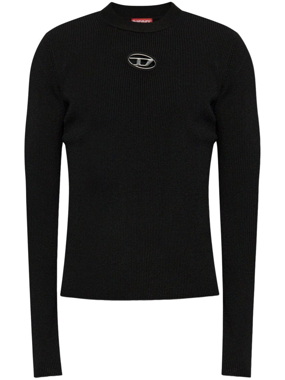 T-shirt a maniche lunghe nero 