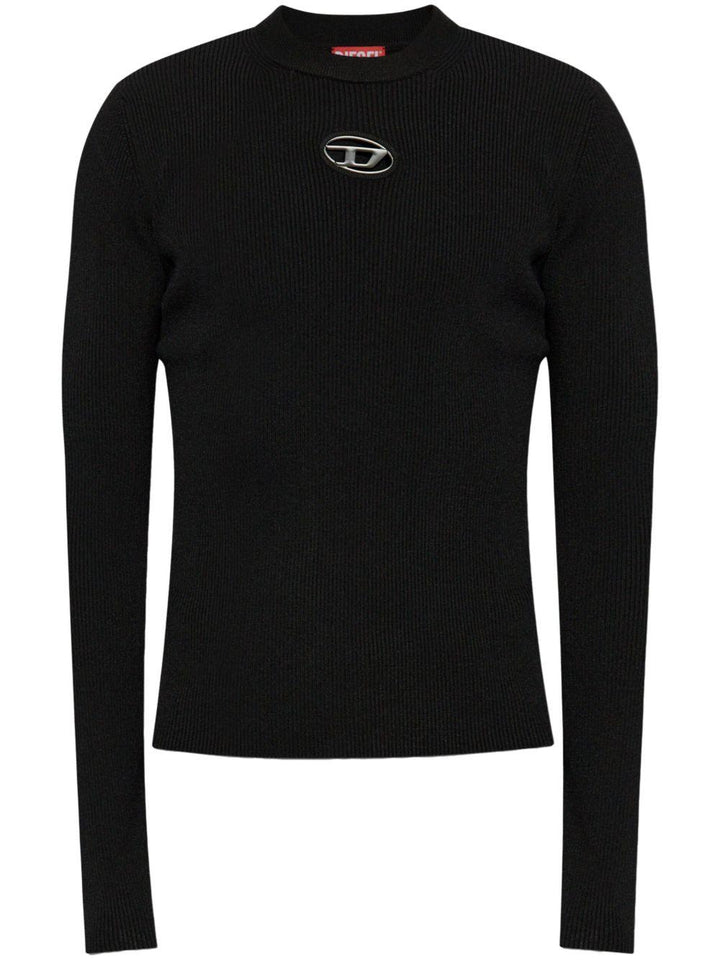 T-shirt a maniche lunghe nero 