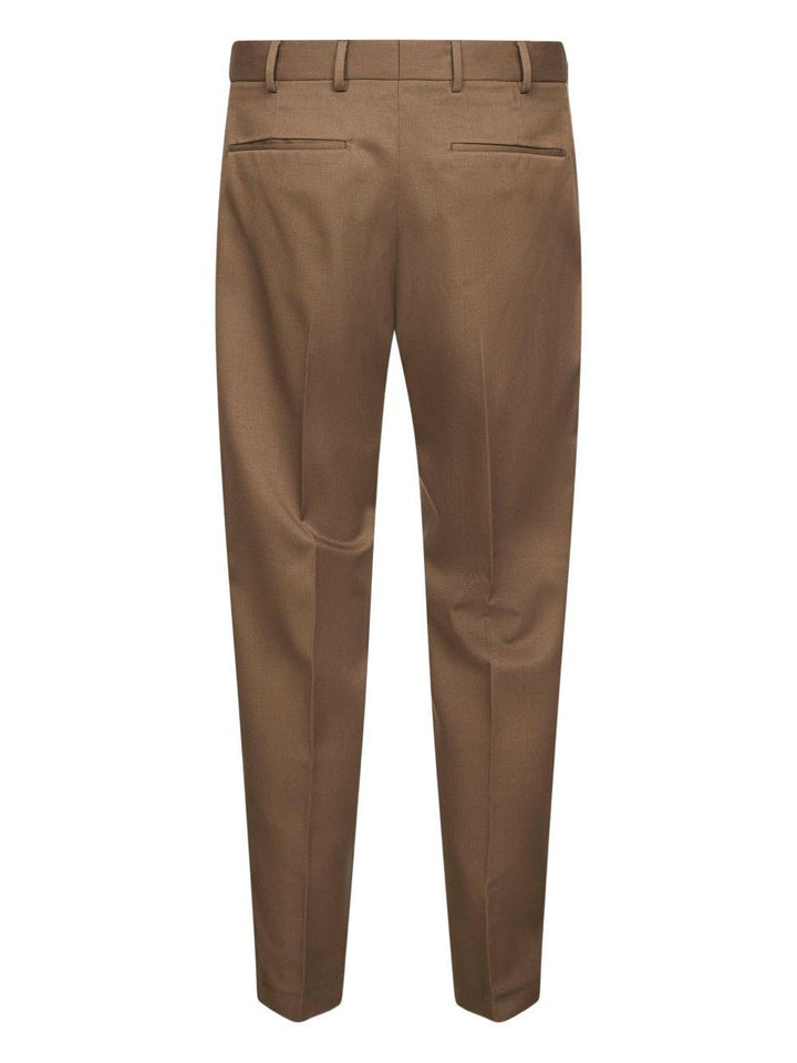 Pantaloni kaki con piega