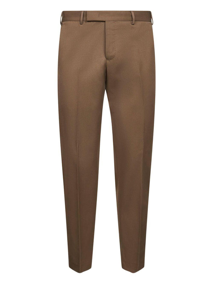 Pantaloni kaki con piega