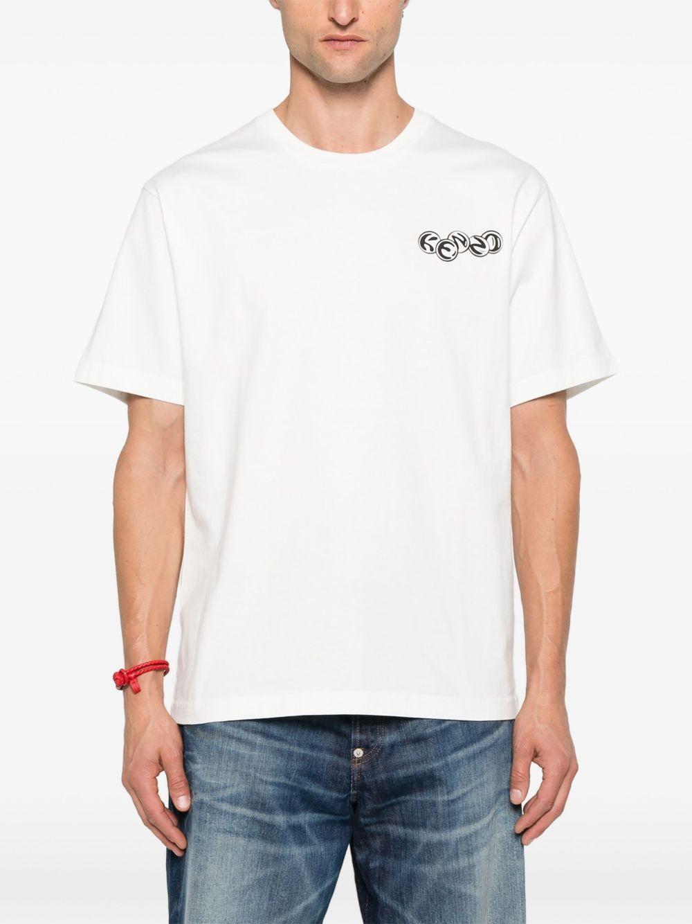 T-shirt bianca con logo 