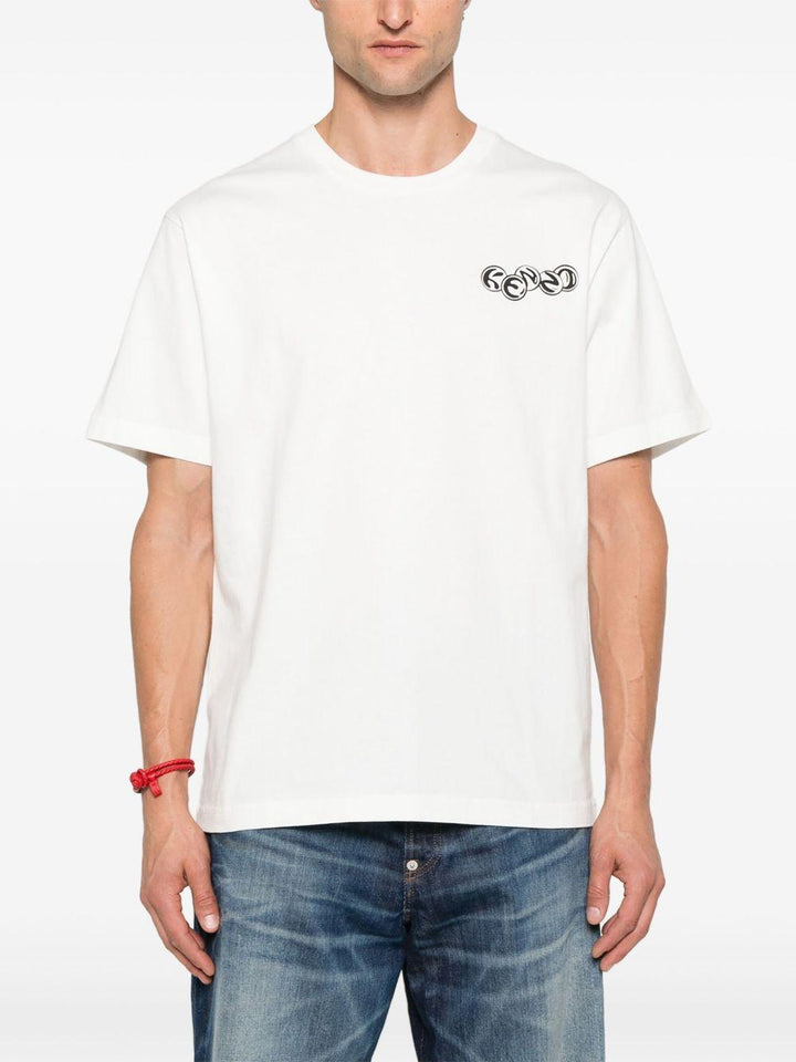 T-shirt bianca con logo 