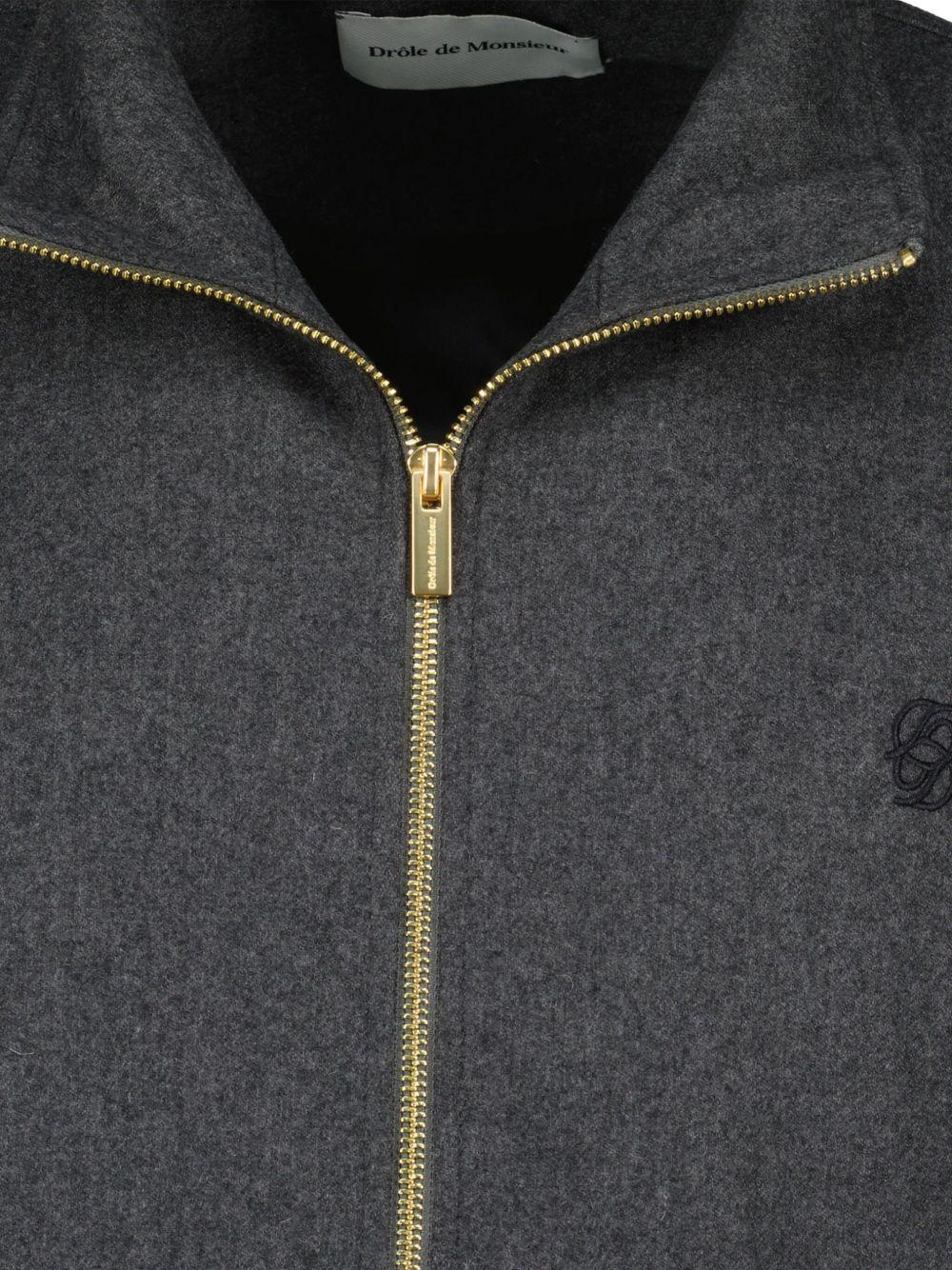 Giacca grigia con zip 