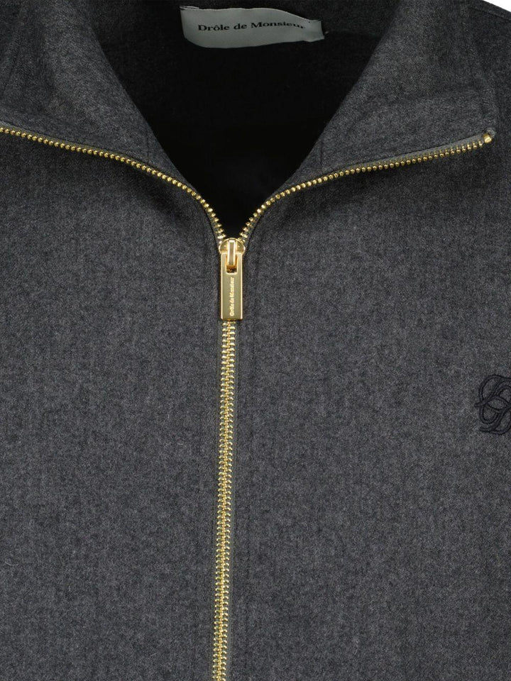 Giacca grigia con zip 