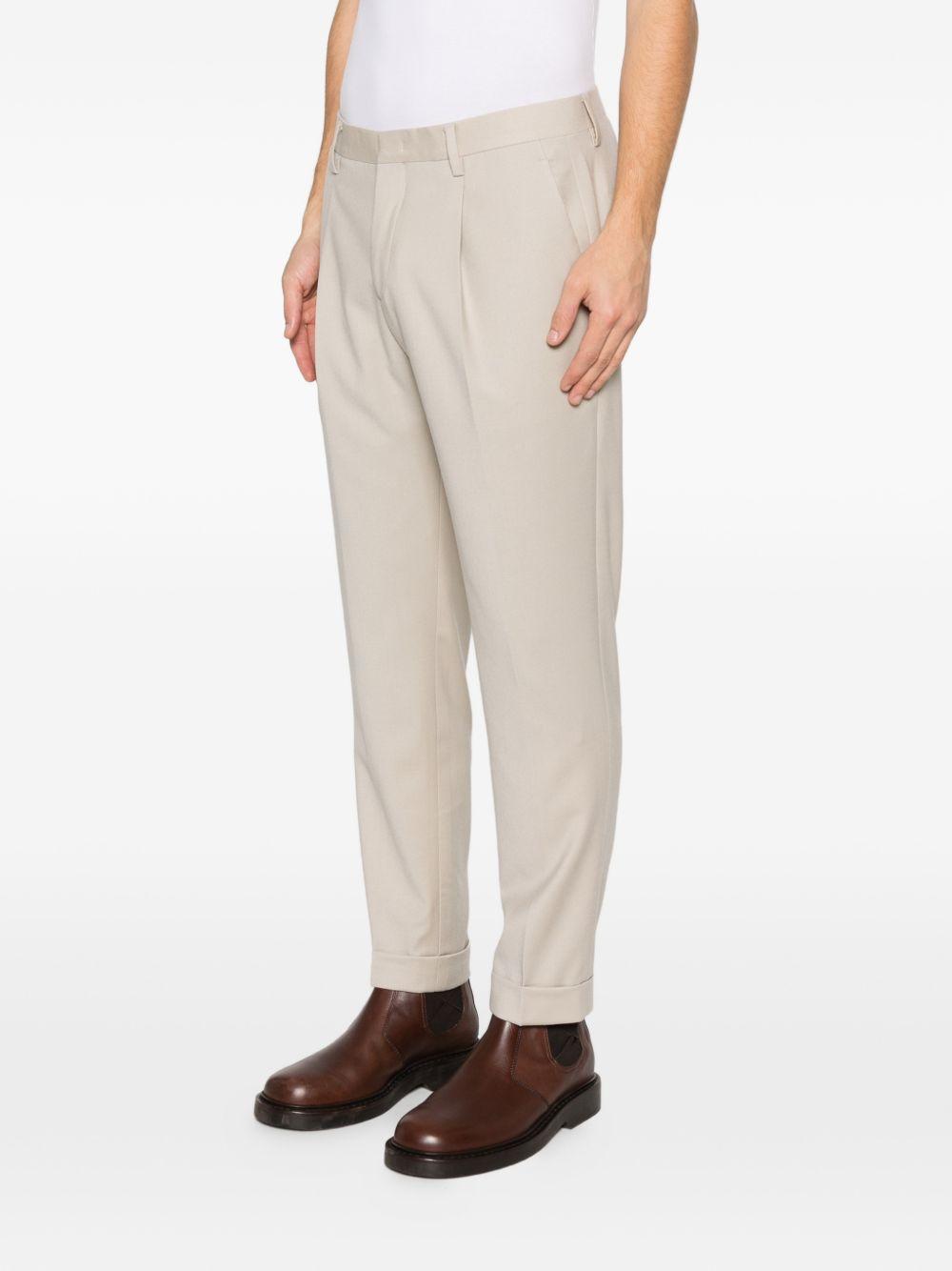 Pantaloni plissé beige 