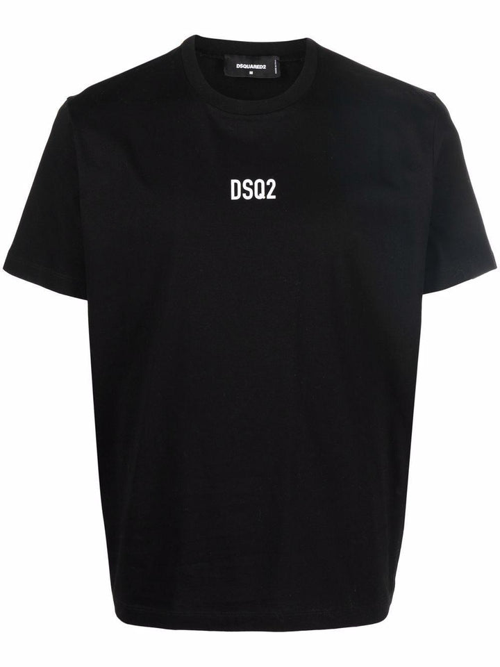 t-shirt logotype nera 