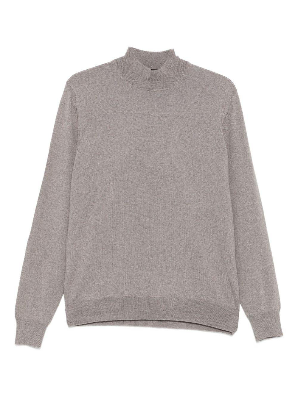 Maglione a collo alto grigio 