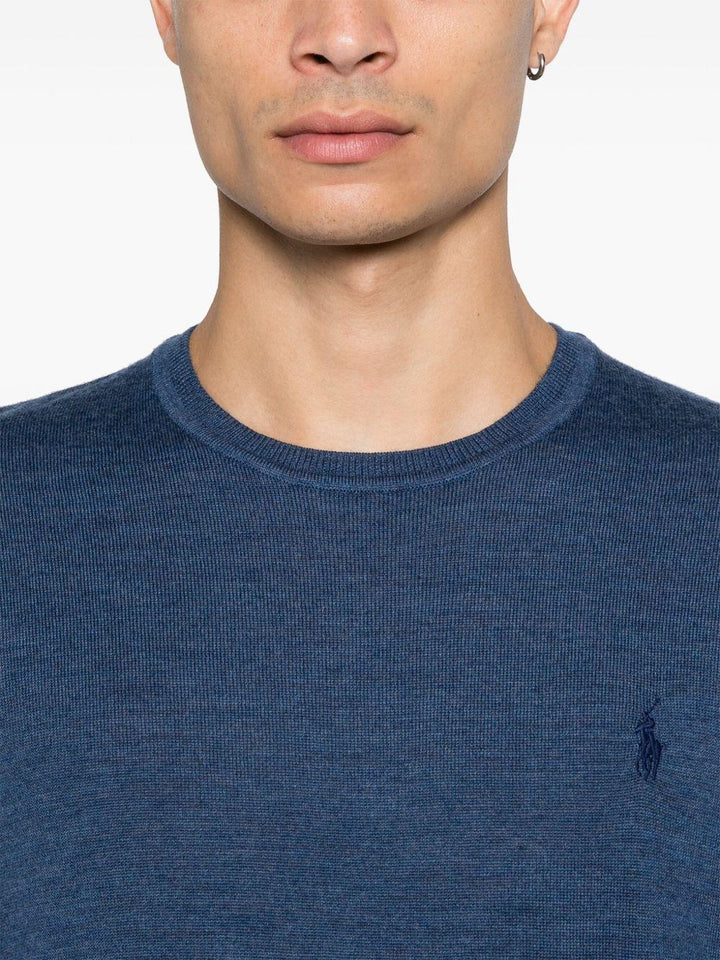 T-shirt verde oliva Lauren con ricamo 