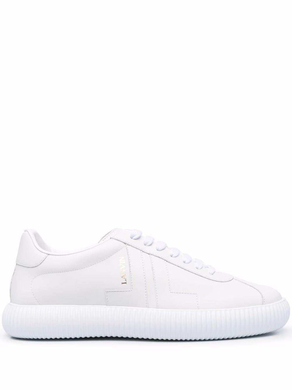 Sneaker Bianca Platform Rigata 