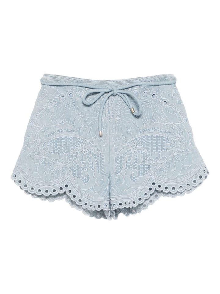 Shorts con ricamo 