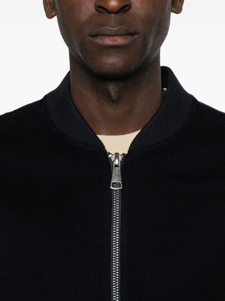 Bomber navy con zip