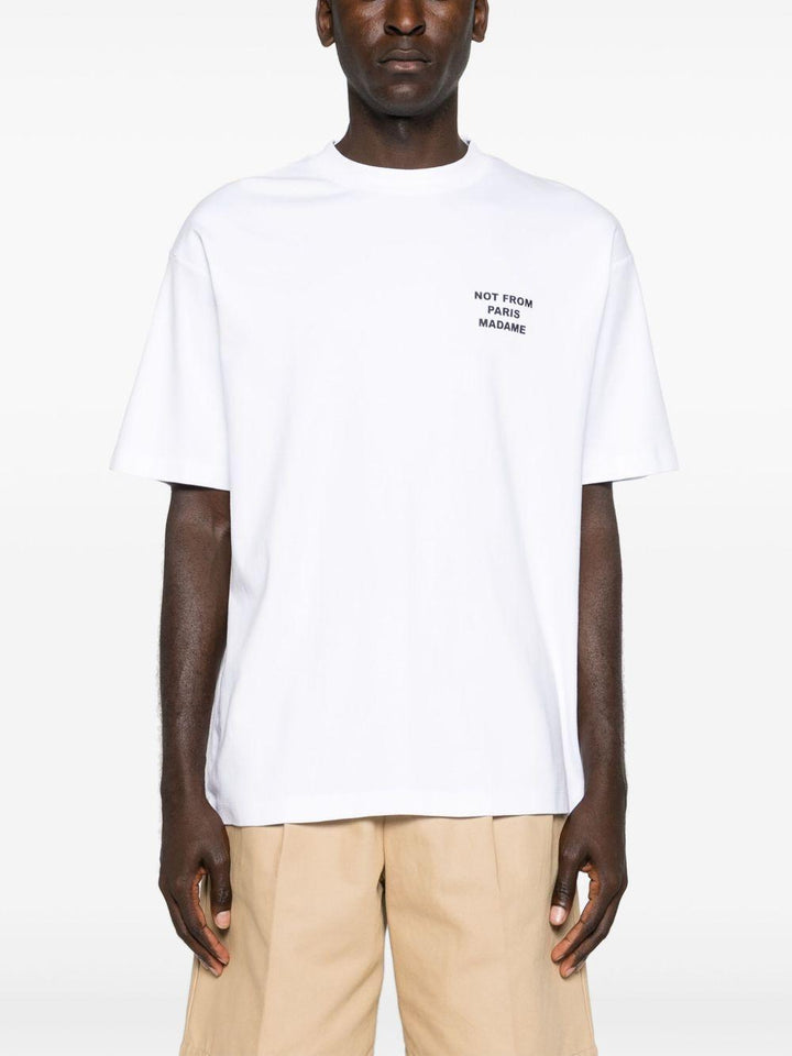 T-shirt nera con stampa 