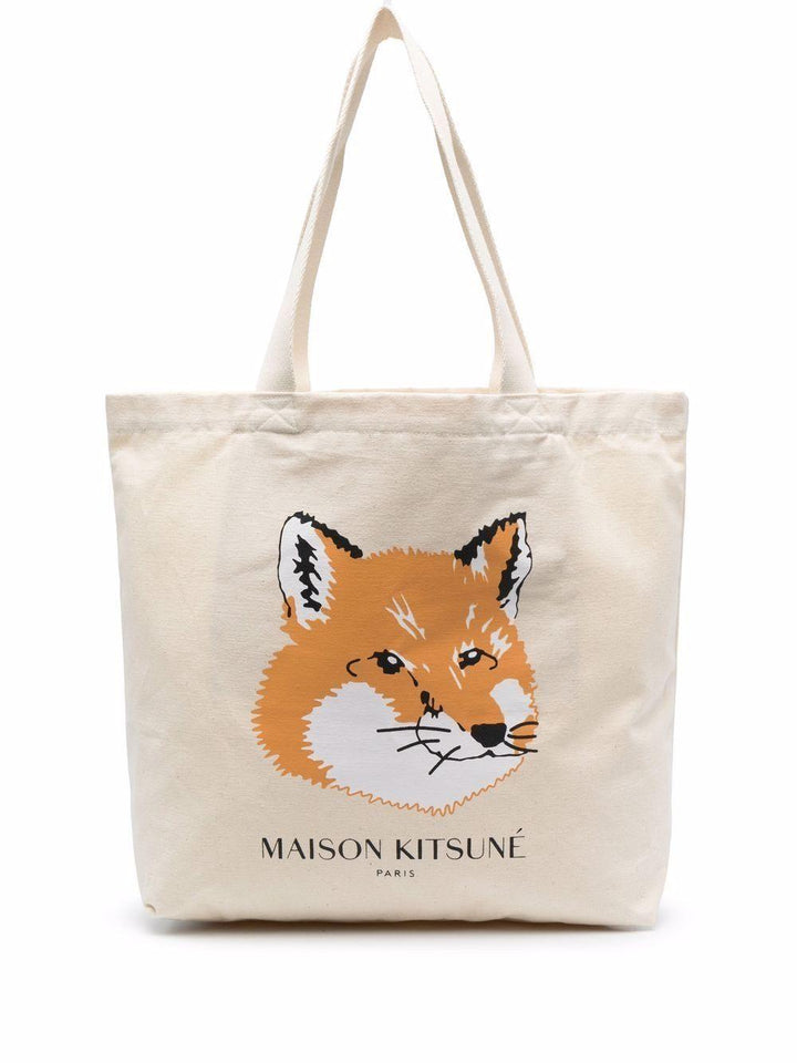 borsa tote ecrù 