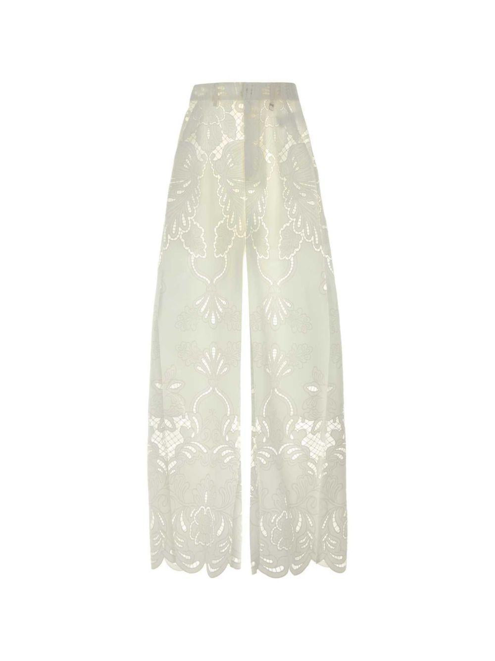 Pantaloni in pizzo sangallo 