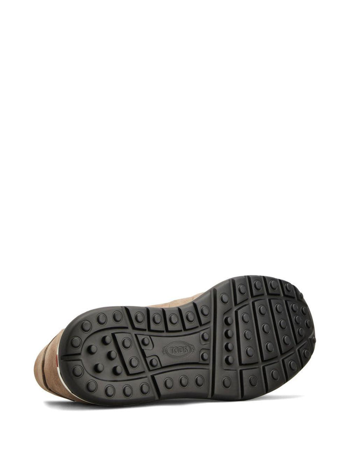 Sneakers in pelle scamosciata beige 