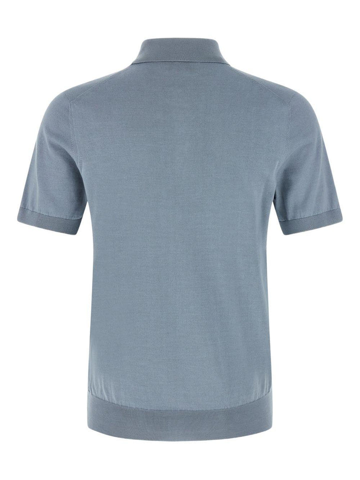 Polo azzurro polvere 