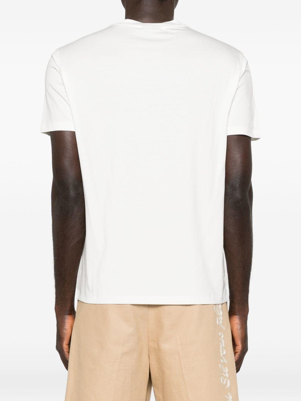 T-shirt bianco con dettaglio logo 