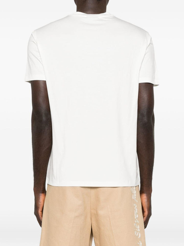 T-shirt bianco con dettaglio logo 