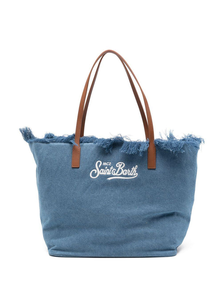 Borsa tote media City con finiture sfrangiate 