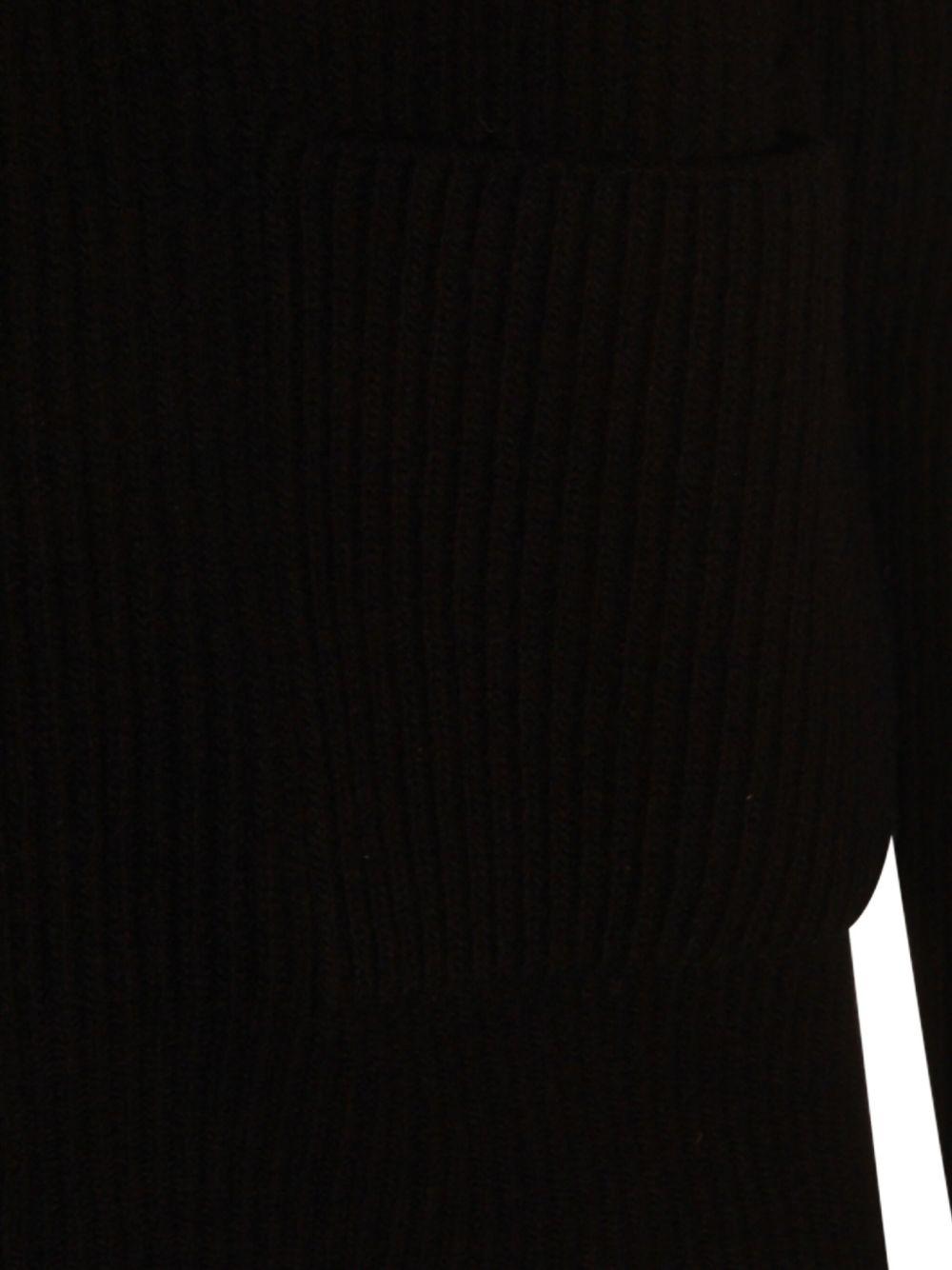 Felpa nero a coste con zip 