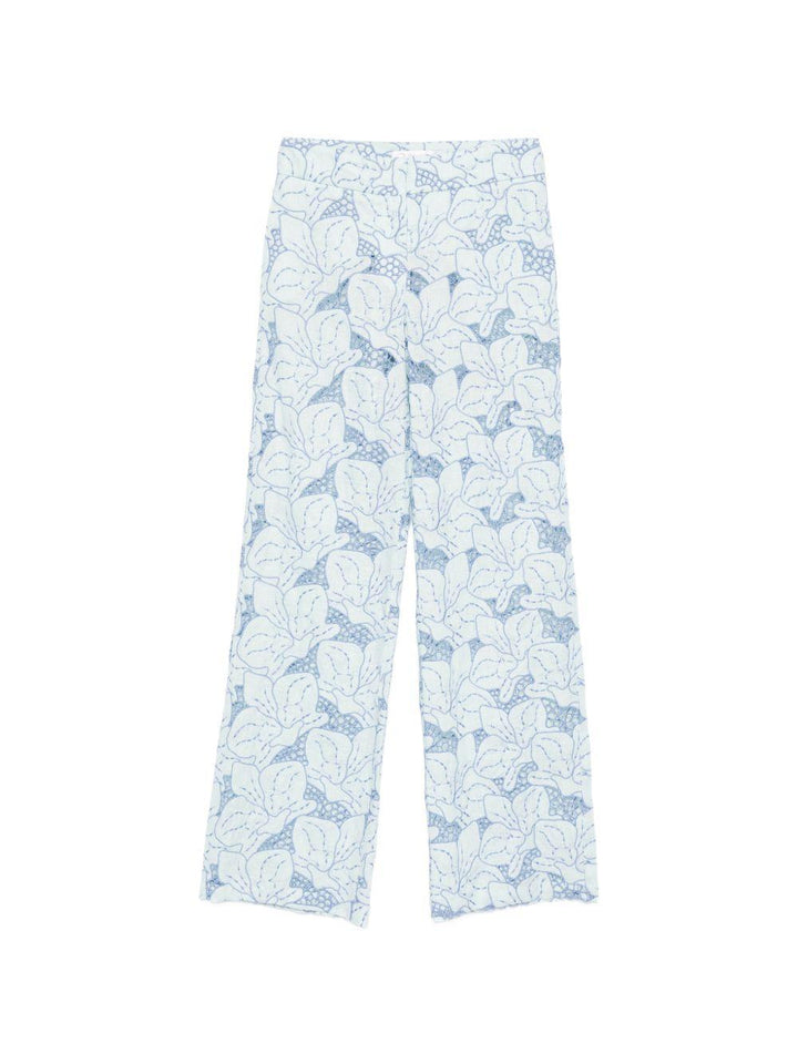 Pantaloni con ricamo 