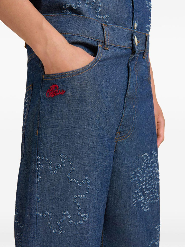 Jeans onion blue con motivo 