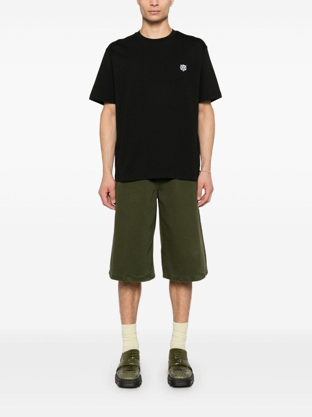 T-shirt nera happy tiger patch 
