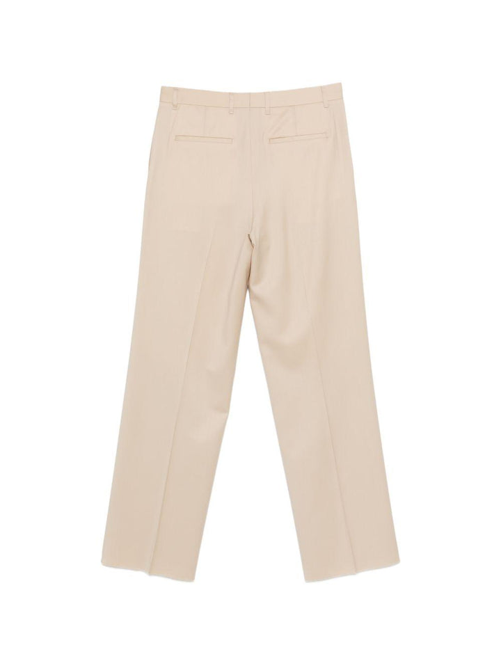 Pantaloni plissè sabbia 