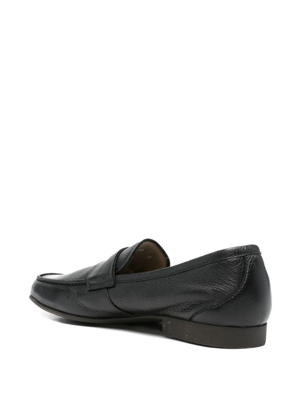 Mocassino nero in pelle 