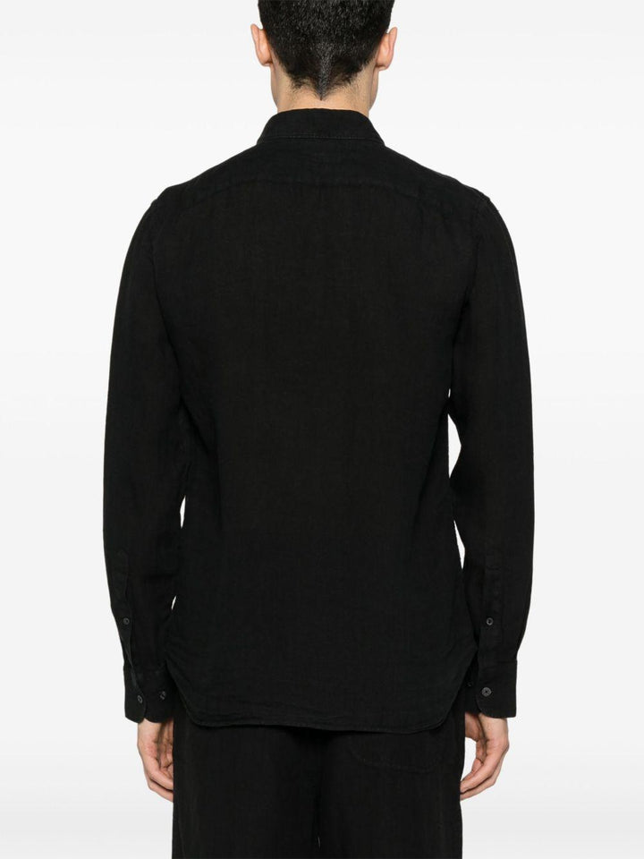 Camicia nera in lino 