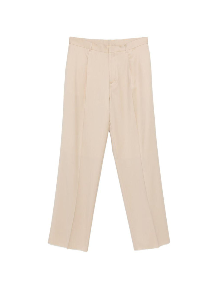 Pantaloni plissè sabbia 